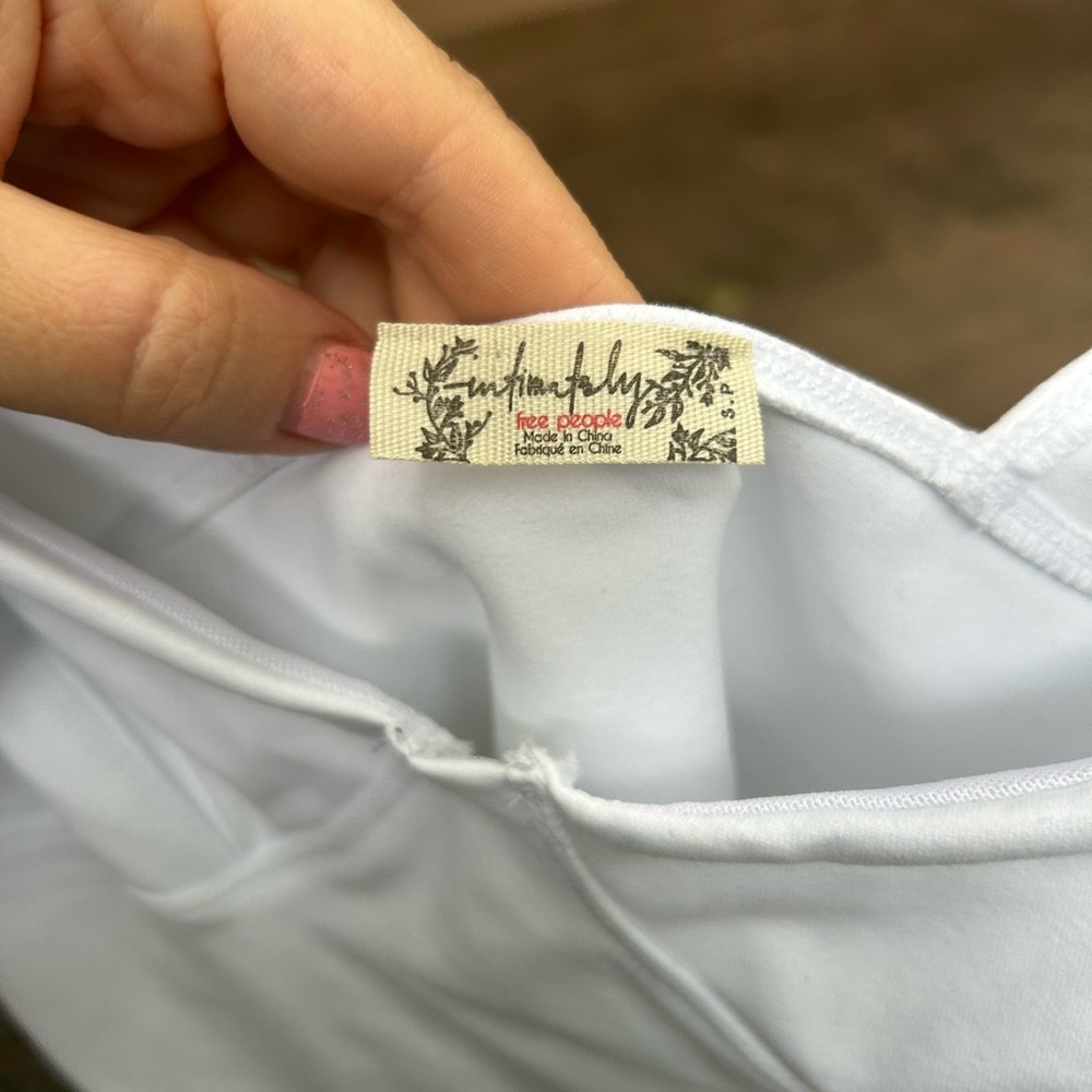 NWOT Free People White Women's Top - Picture 4 of 6
